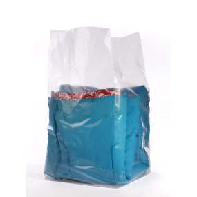 10" x 8" x 24" x 2 mil Clear Eco-Manufactured Plastic Side-Gusseted Bags (Case of 500)