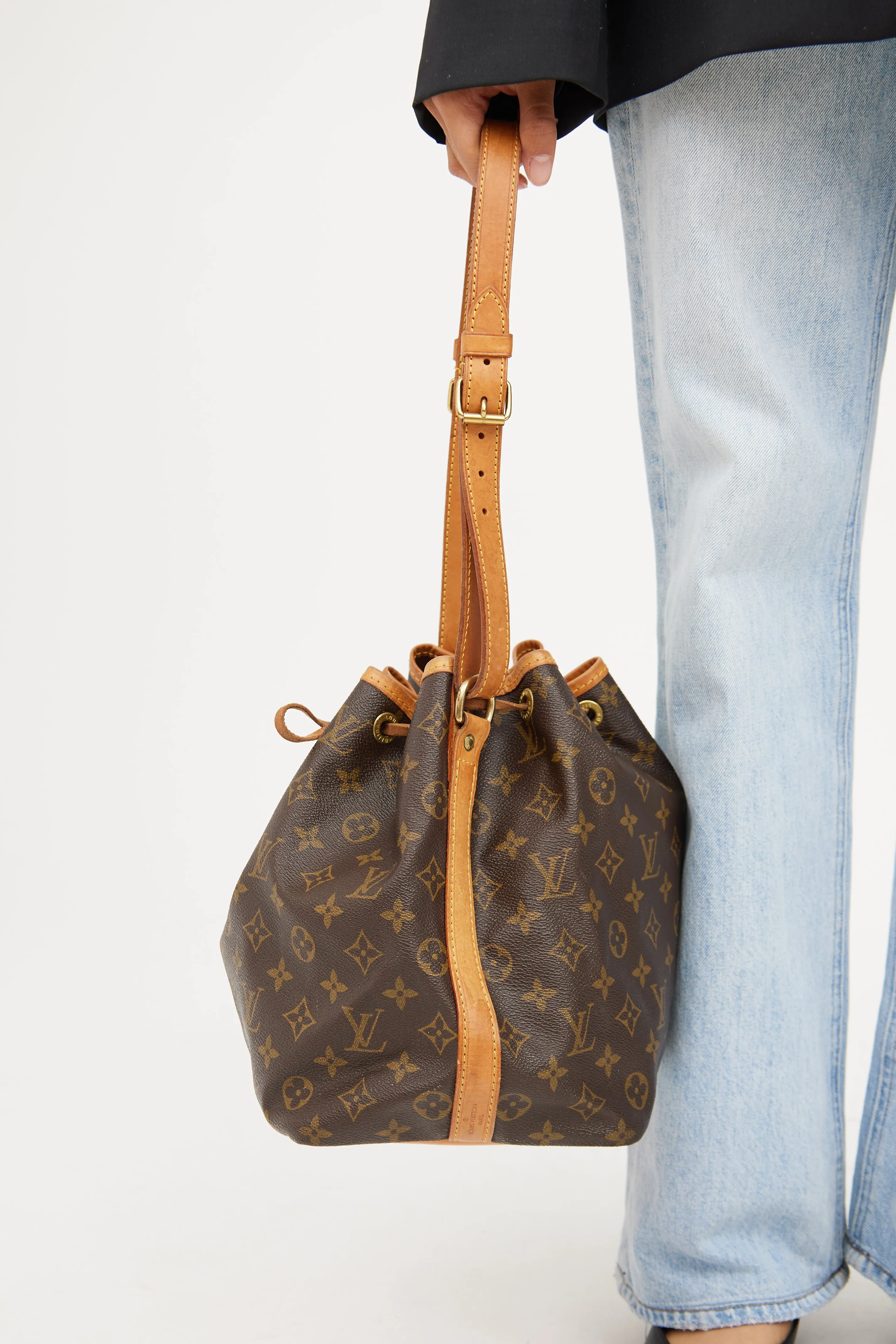 1992 Brown Monogram Petit Noe Bucket Bag