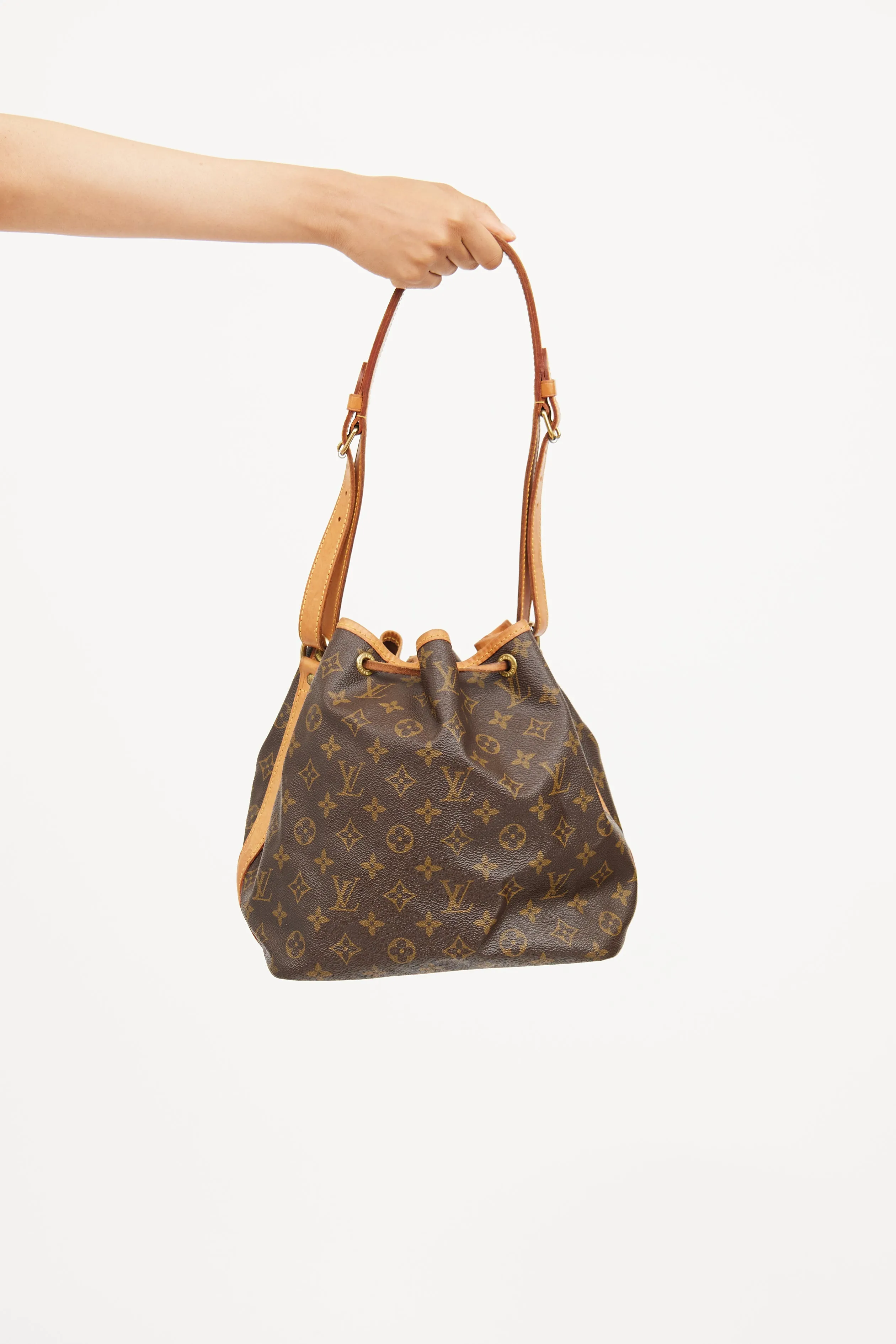 1992 Brown Monogram Petit Noe Bucket Bag