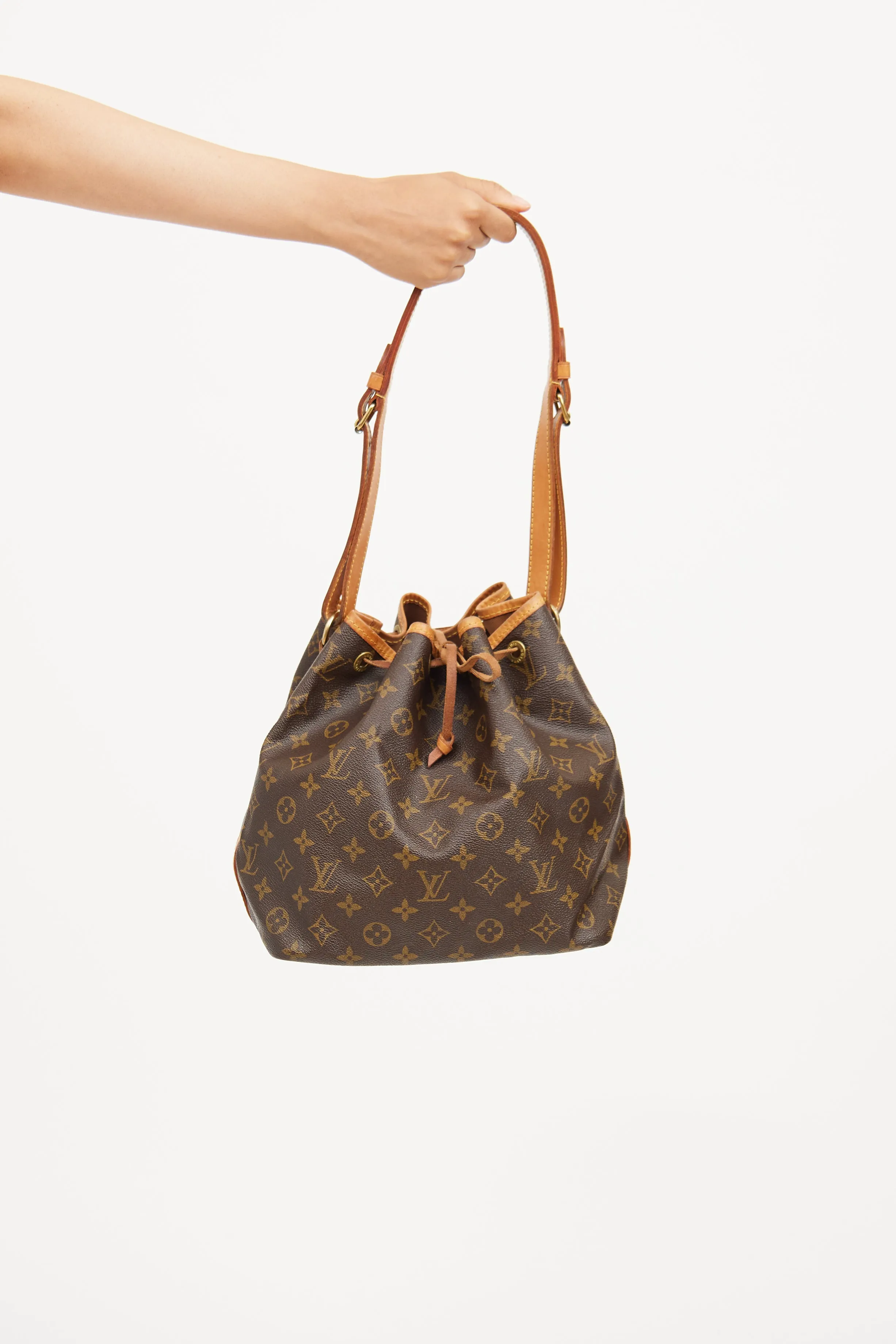 1992 Brown Monogram Petit Noe Bucket Bag