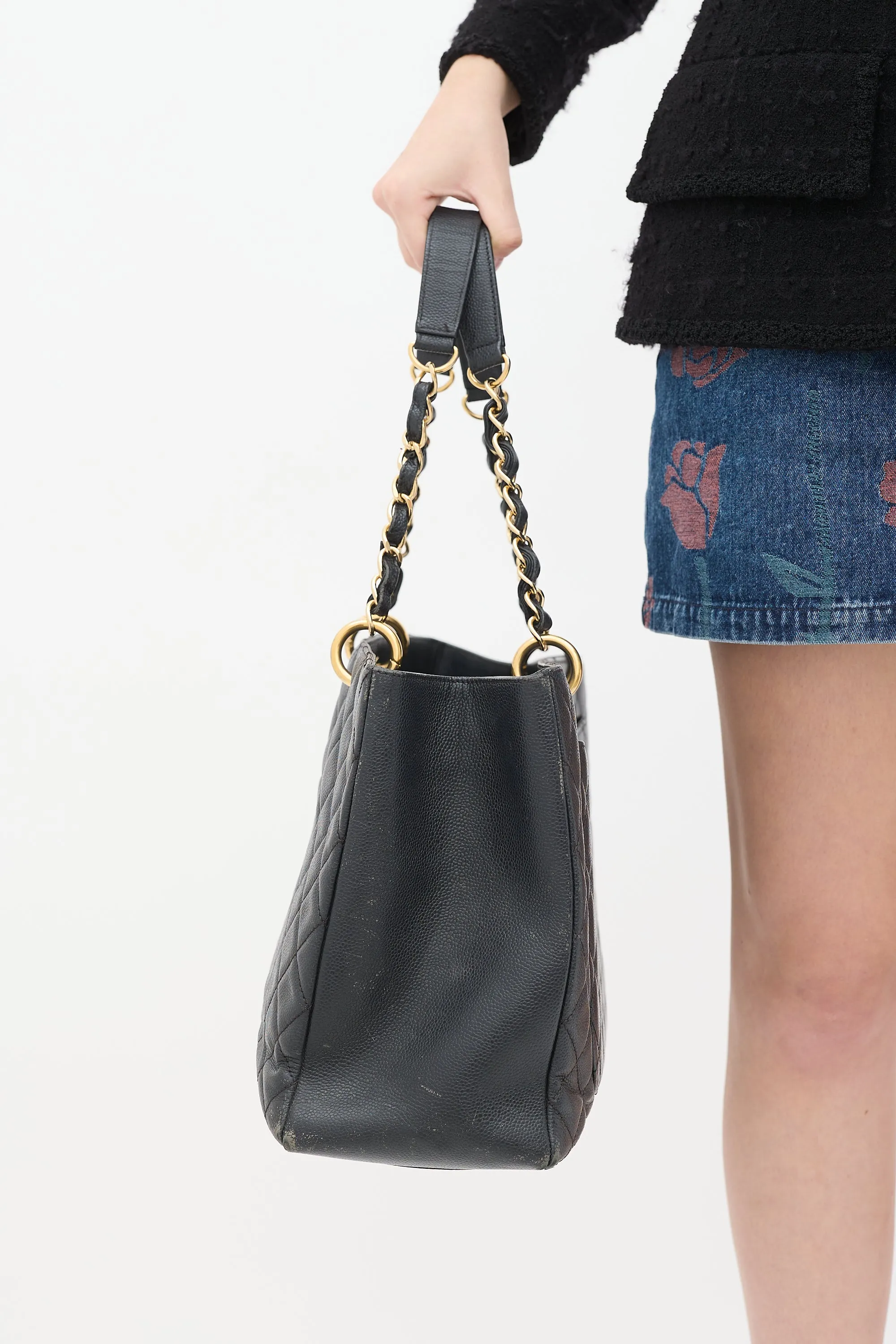 2012 Black Caviar Grand Shopping Tote Bag