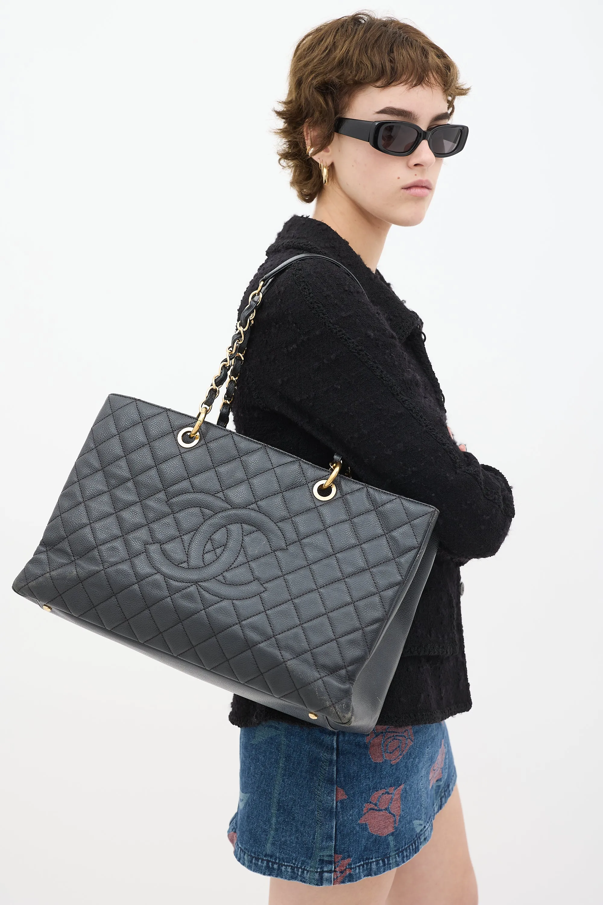 2012 Black Caviar Grand Shopping Tote Bag