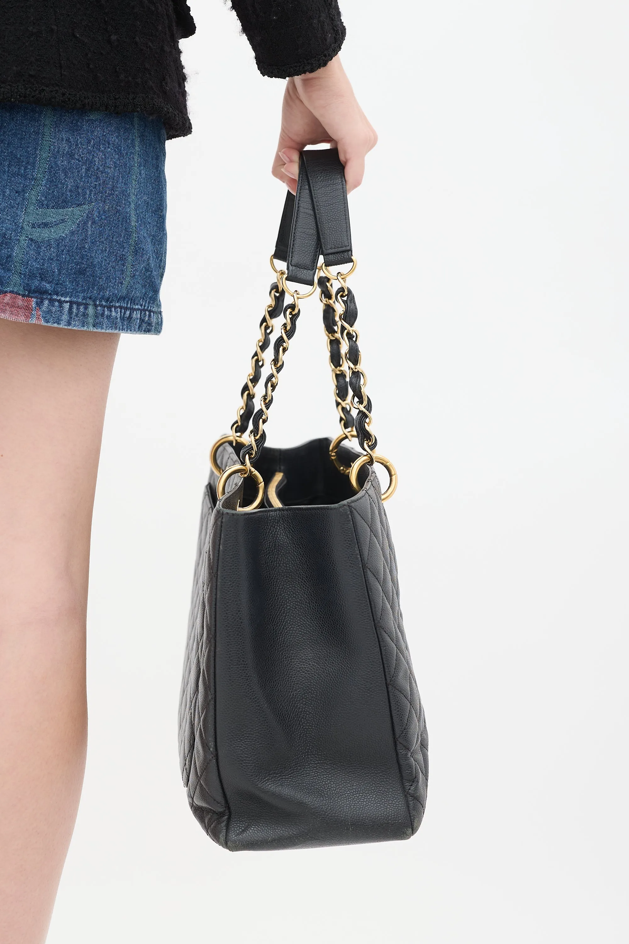 2012 Black Caviar Grand Shopping Tote Bag