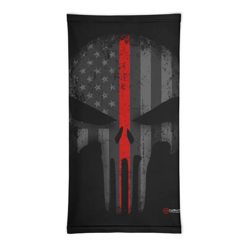 AMERICAN RED STRIPE PUNISHER SKULL BREATHABLE NECK GAITER