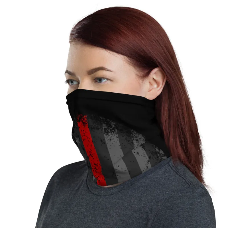 AMERICAN RED STRIPE PUNISHER SKULL BREATHABLE NECK GAITER