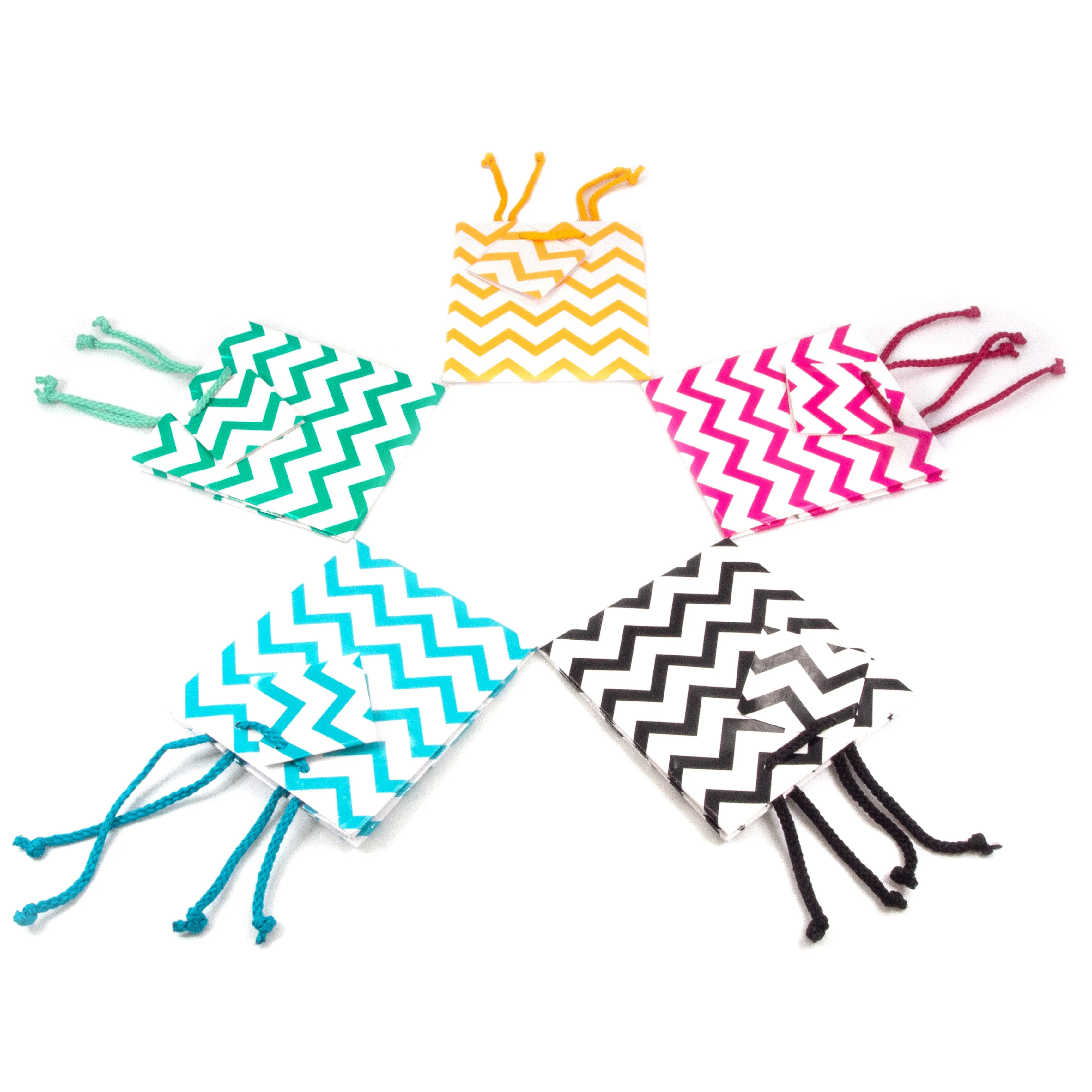 Assorted Chevron Gift Bag Paper Tote