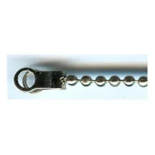 Ball Chain End Clip - Stainless Steel - 2.3mm x Qty 100