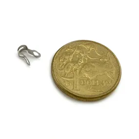 Ball Chain End Clip - Stainless Steel - 2.3mm x Qty 100