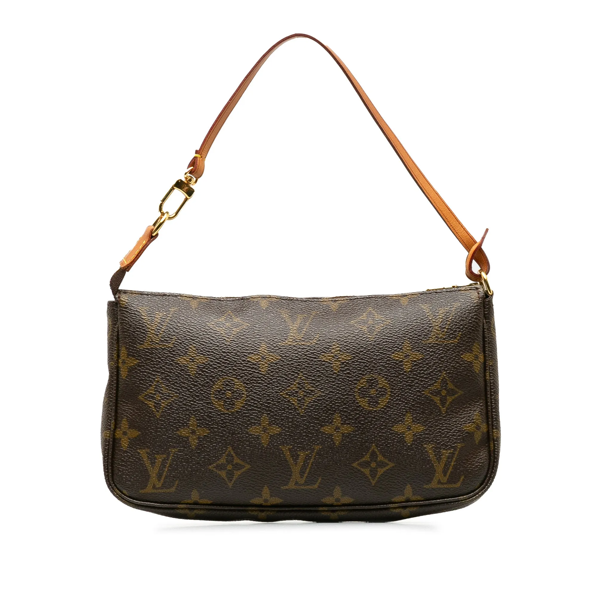 Brown Louis Vuitton Monogram Pochette Accessoires Baguette
