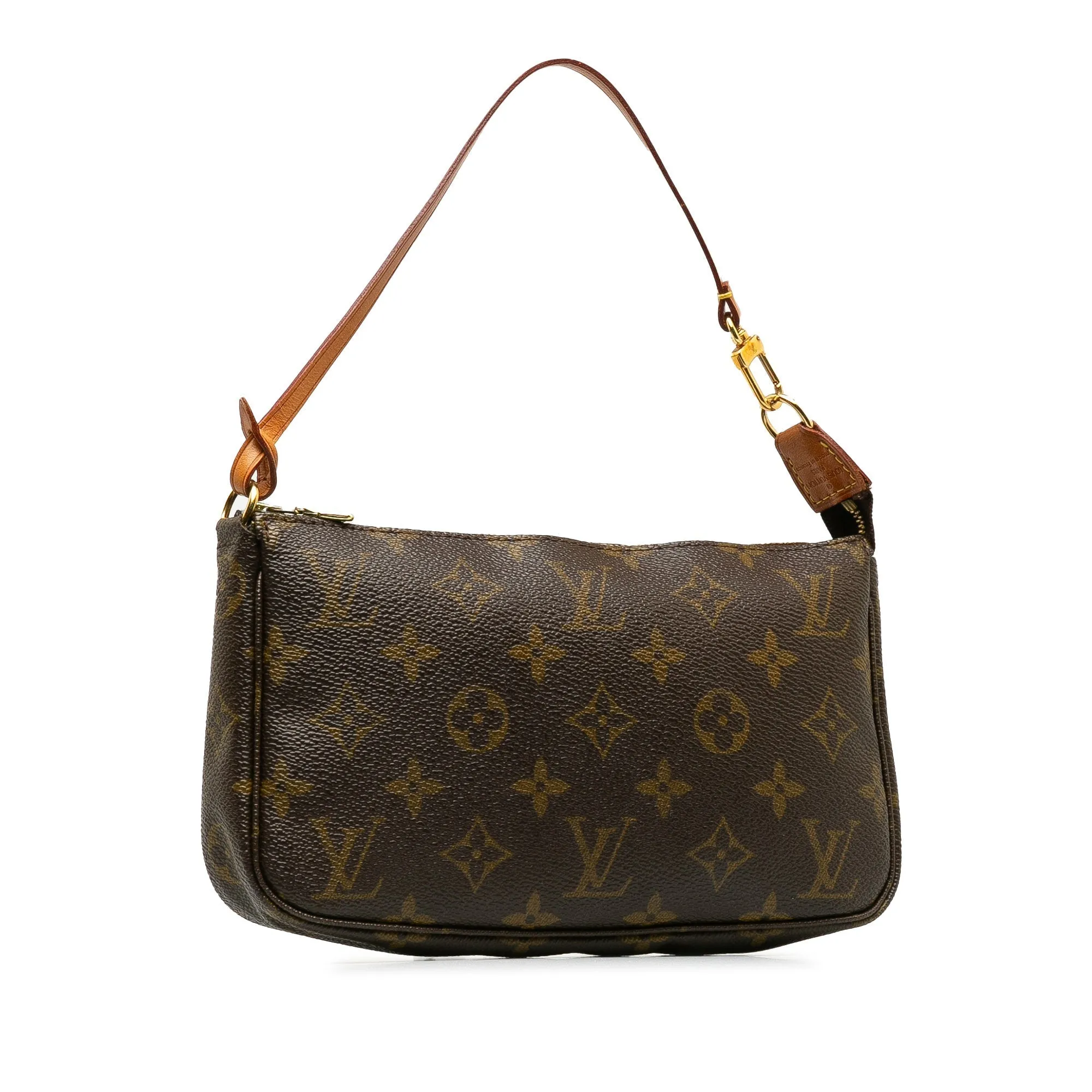 Brown Louis Vuitton Monogram Pochette Accessoires Baguette