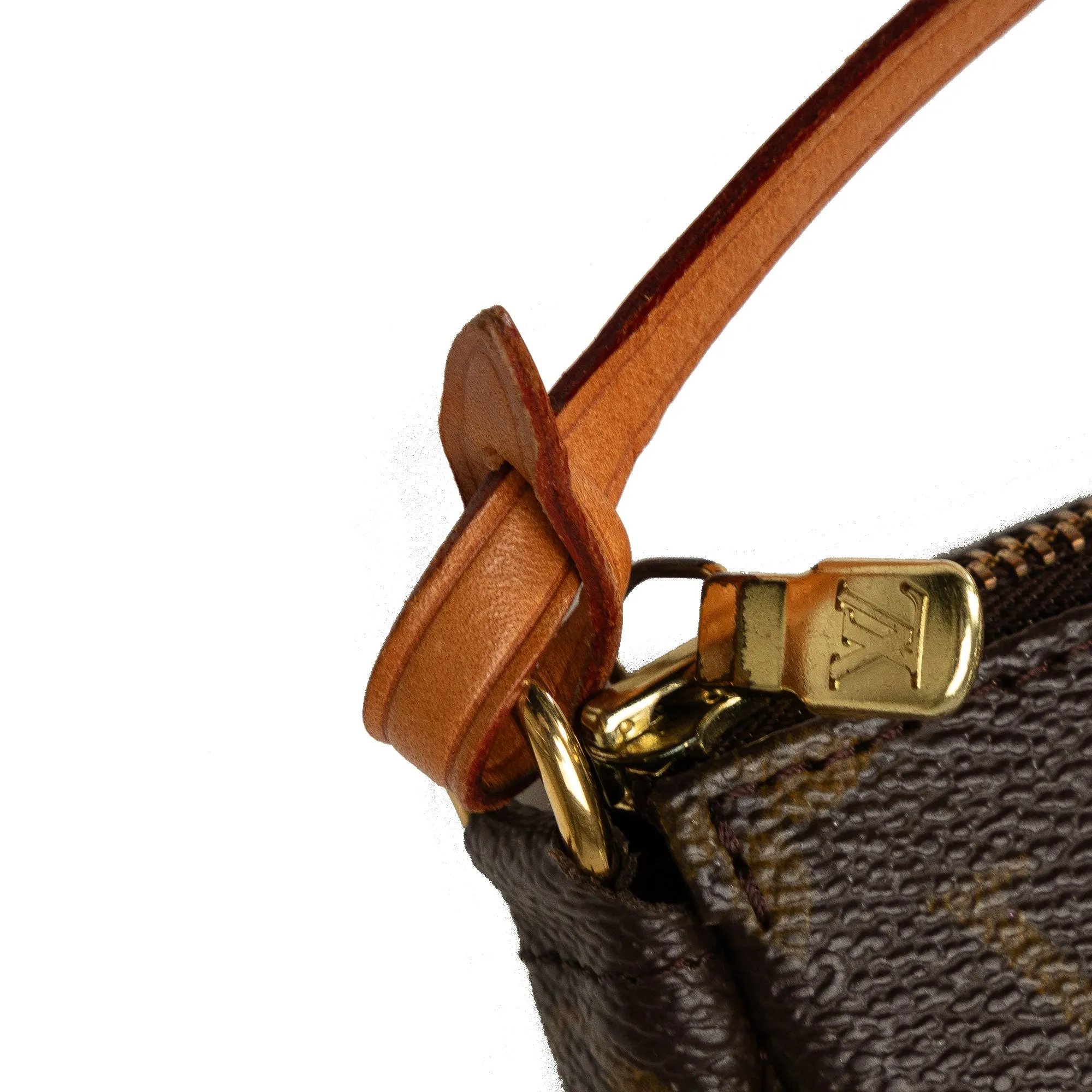 Brown Louis Vuitton Monogram Pochette Accessoires Baguette