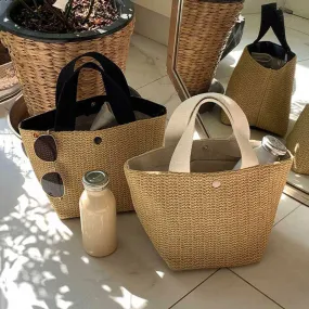 Casual Rattan summer Handbag