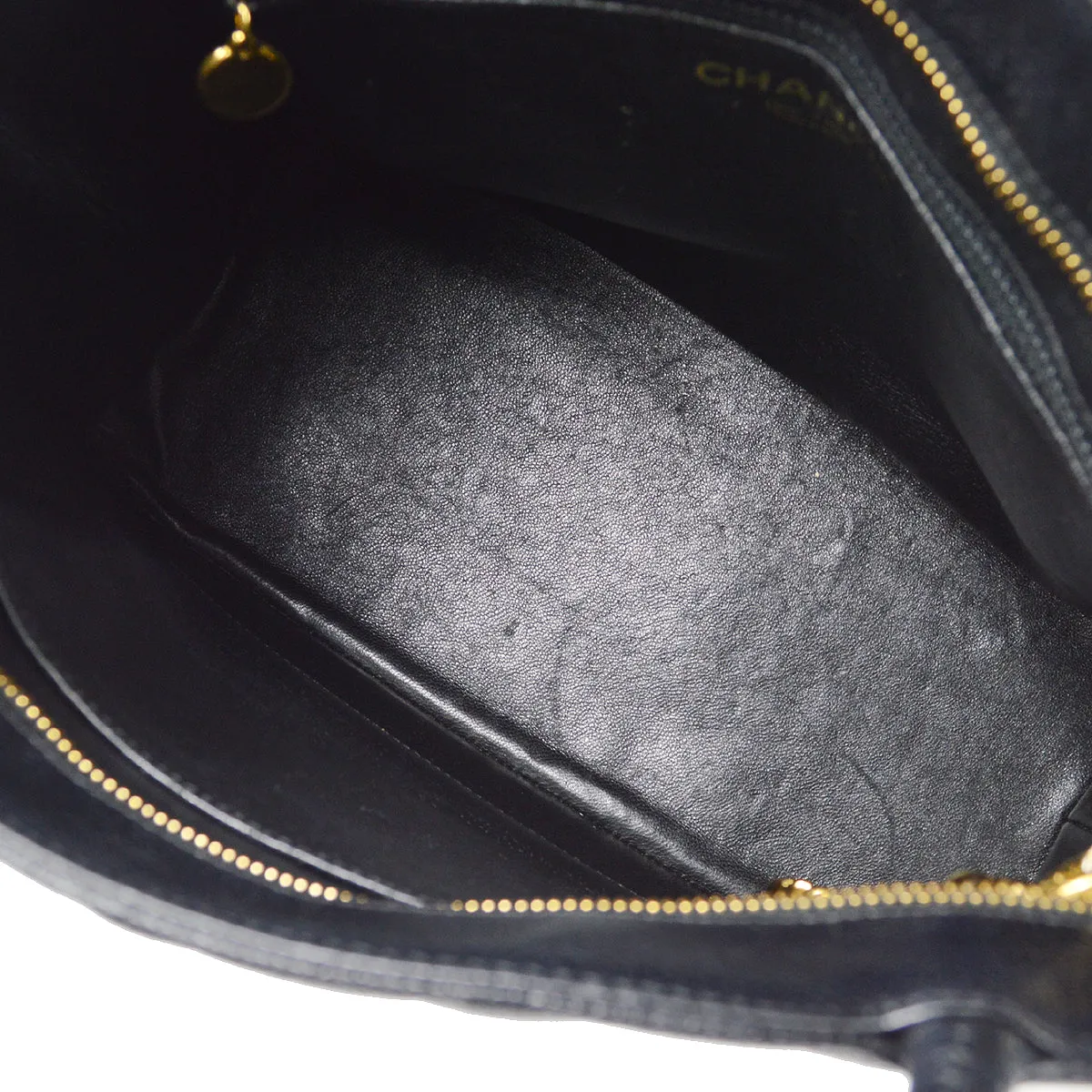 CHANEL 2000-2001 Medallion Tote Black Caviar 97414