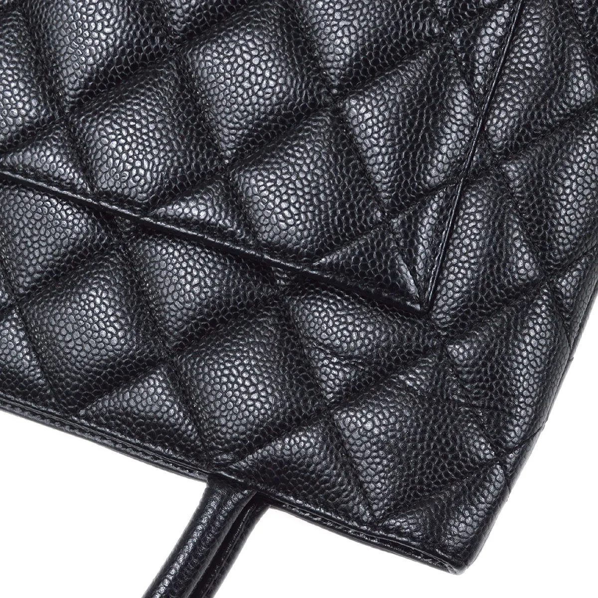 CHANEL 2000-2001 Medallion Tote Black Caviar 97414