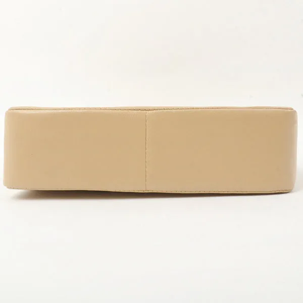 Chanel Around 1990 Made Turn-Lock Mini 2Way Chain Bag Beige