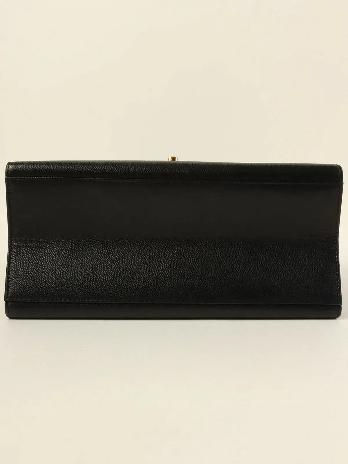 CHANEL Around 1998 Made Caviar Skin Turn-Lock Twist Shoulder Bag Black