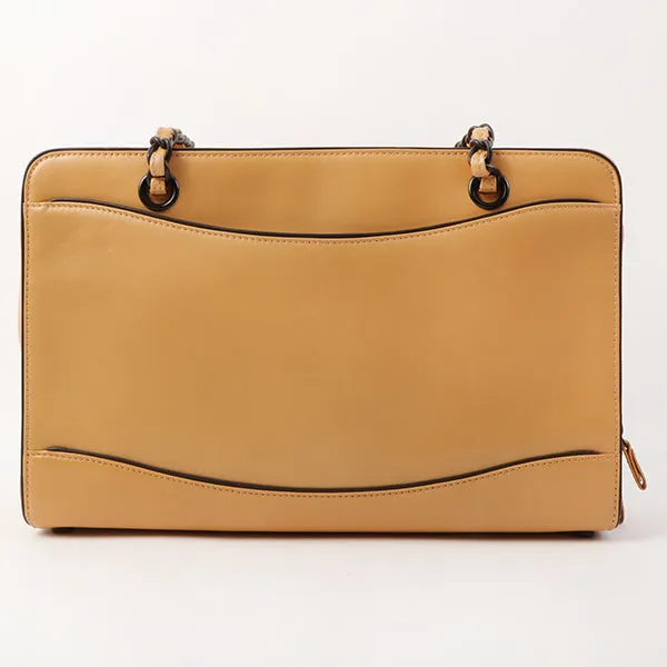 Chanel Around 2000 Made Cc Mark Plate Chain Shoulder Bag Beige
