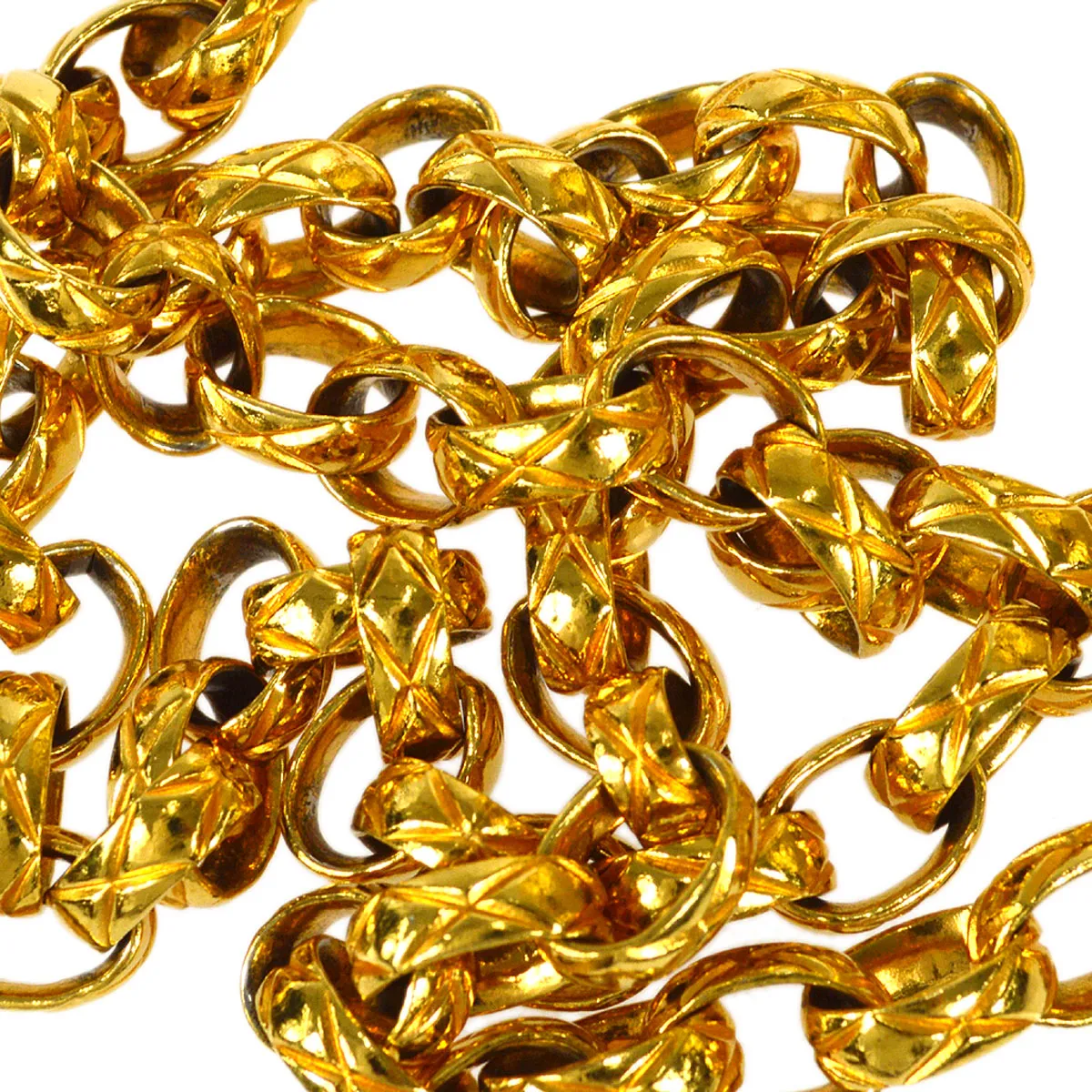 CHANEL Bijou Chain Shoulder Bag Gold Lambskin