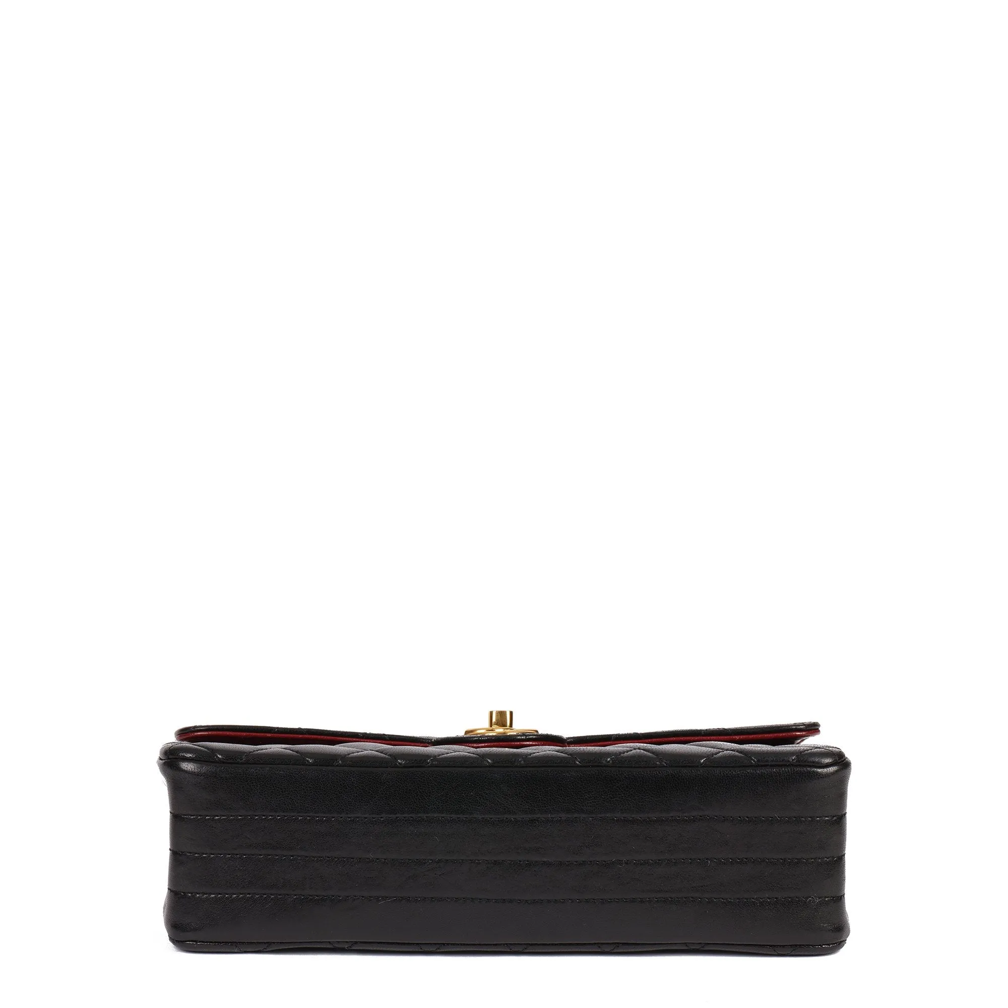 Chanel Black Quilted Lambskin Vintage Mini Classic Single Flap Bag