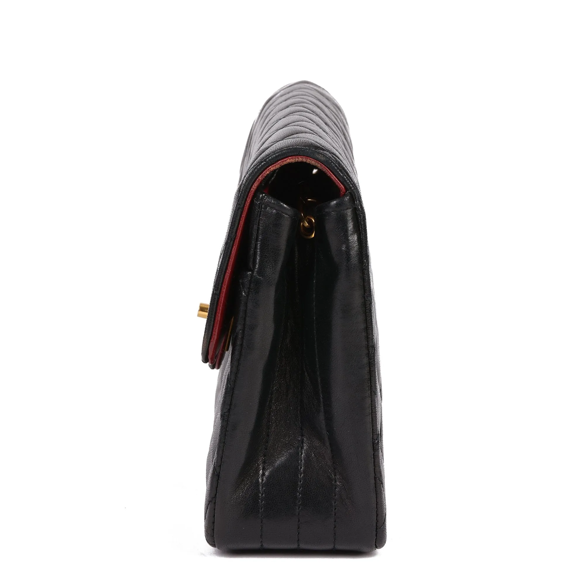 Chanel Black Quilted Lambskin Vintage Mini Classic Single Flap Bag