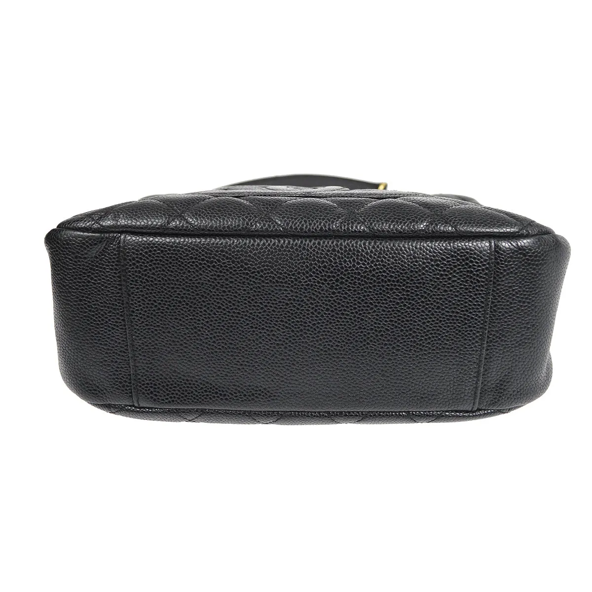 CHANEL Chain Handbag Black Caviar