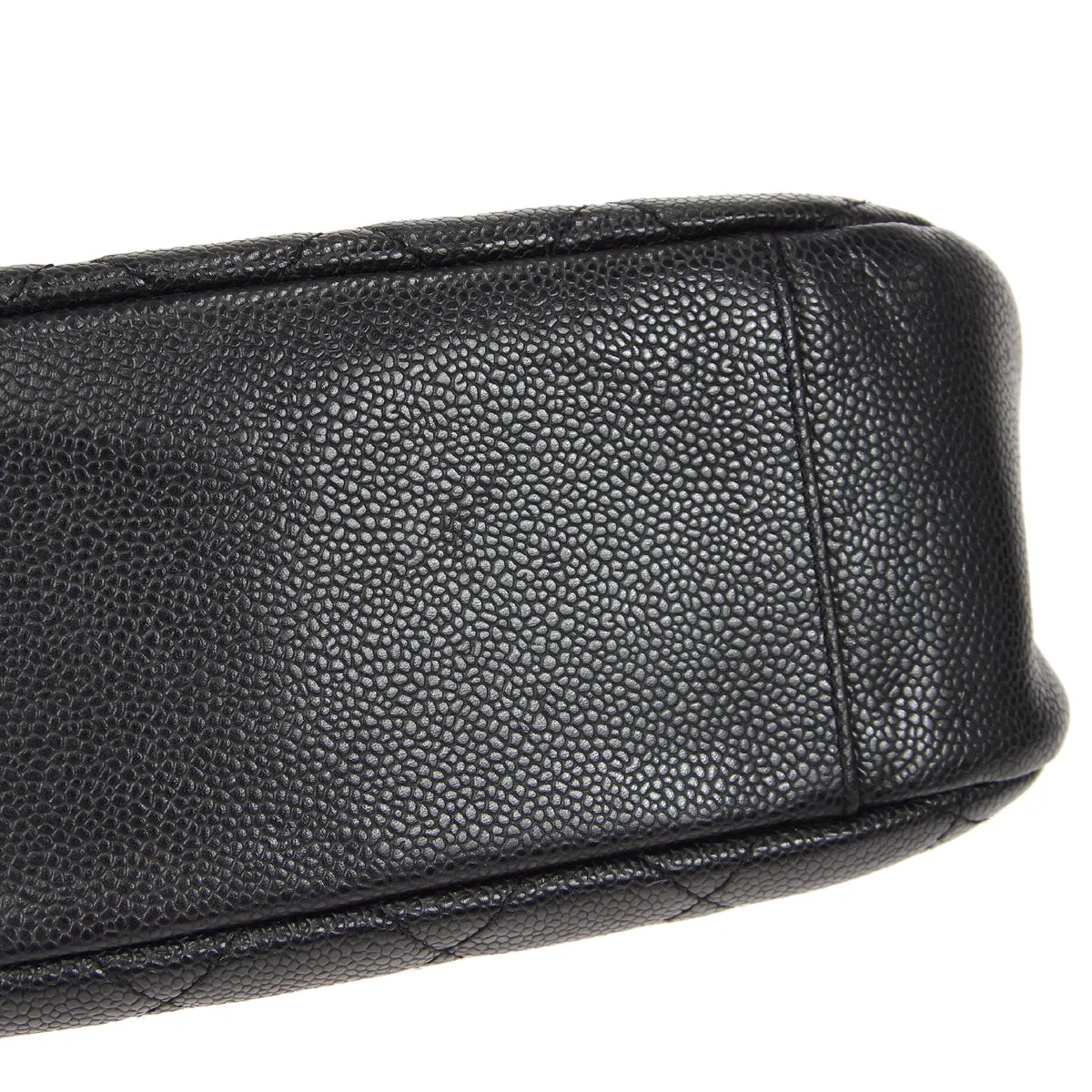 CHANEL Chain Handbag Black Caviar