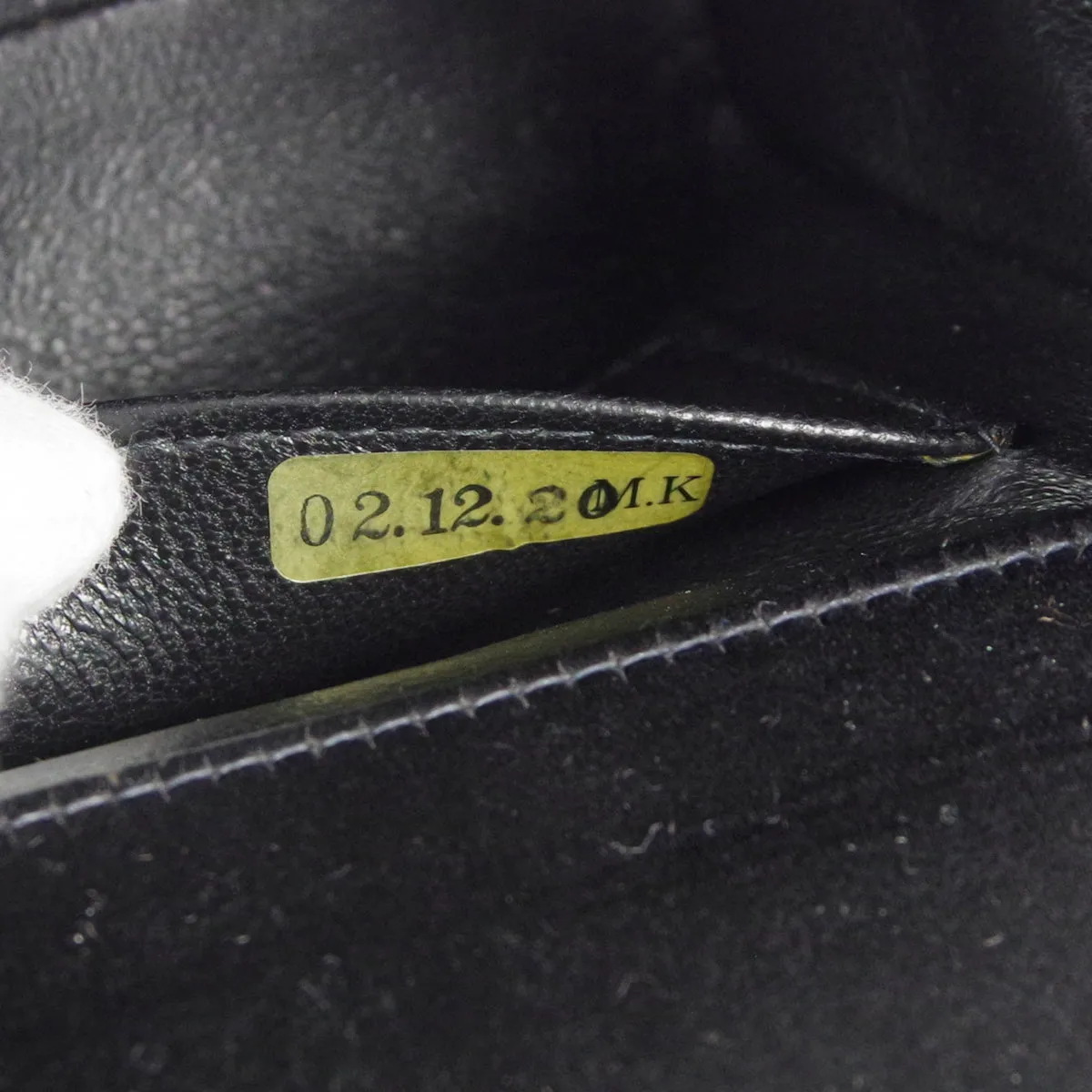 CHANEL * Double Chain Shoulder Bag Black Satin
