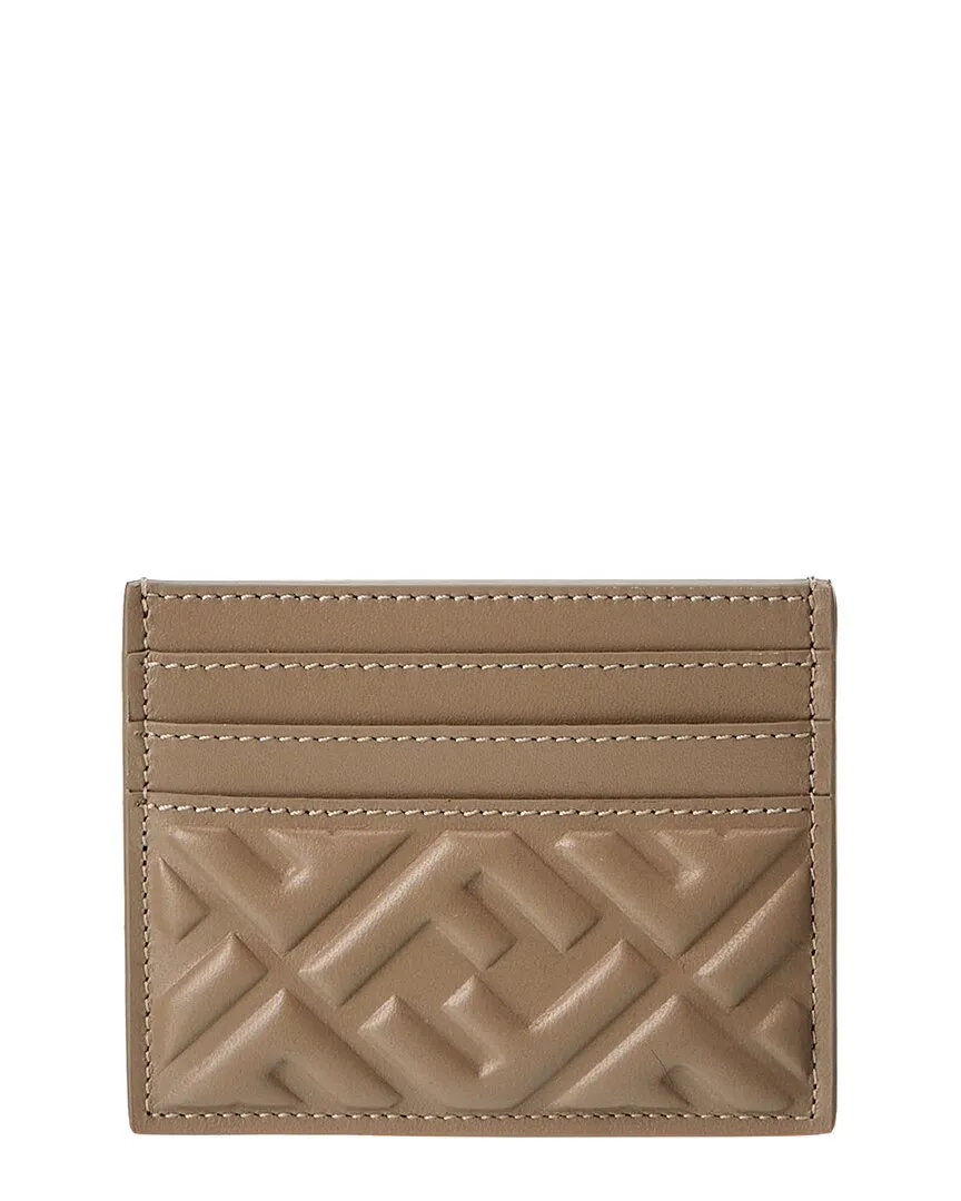 FENDI Baguette Leather Card Holder