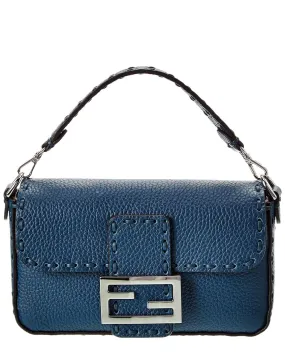 FENDI Baguette Mini Leather Shoulder Bag