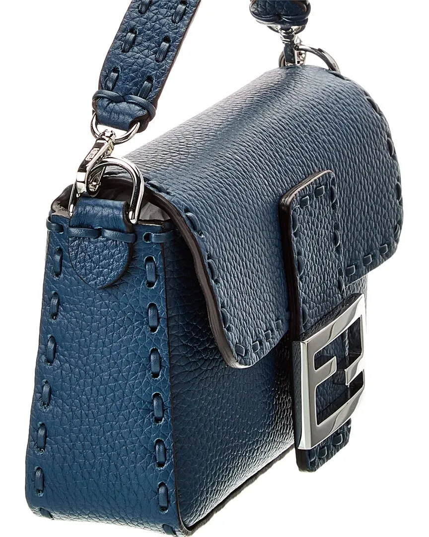 FENDI Baguette Mini Leather Shoulder Bag