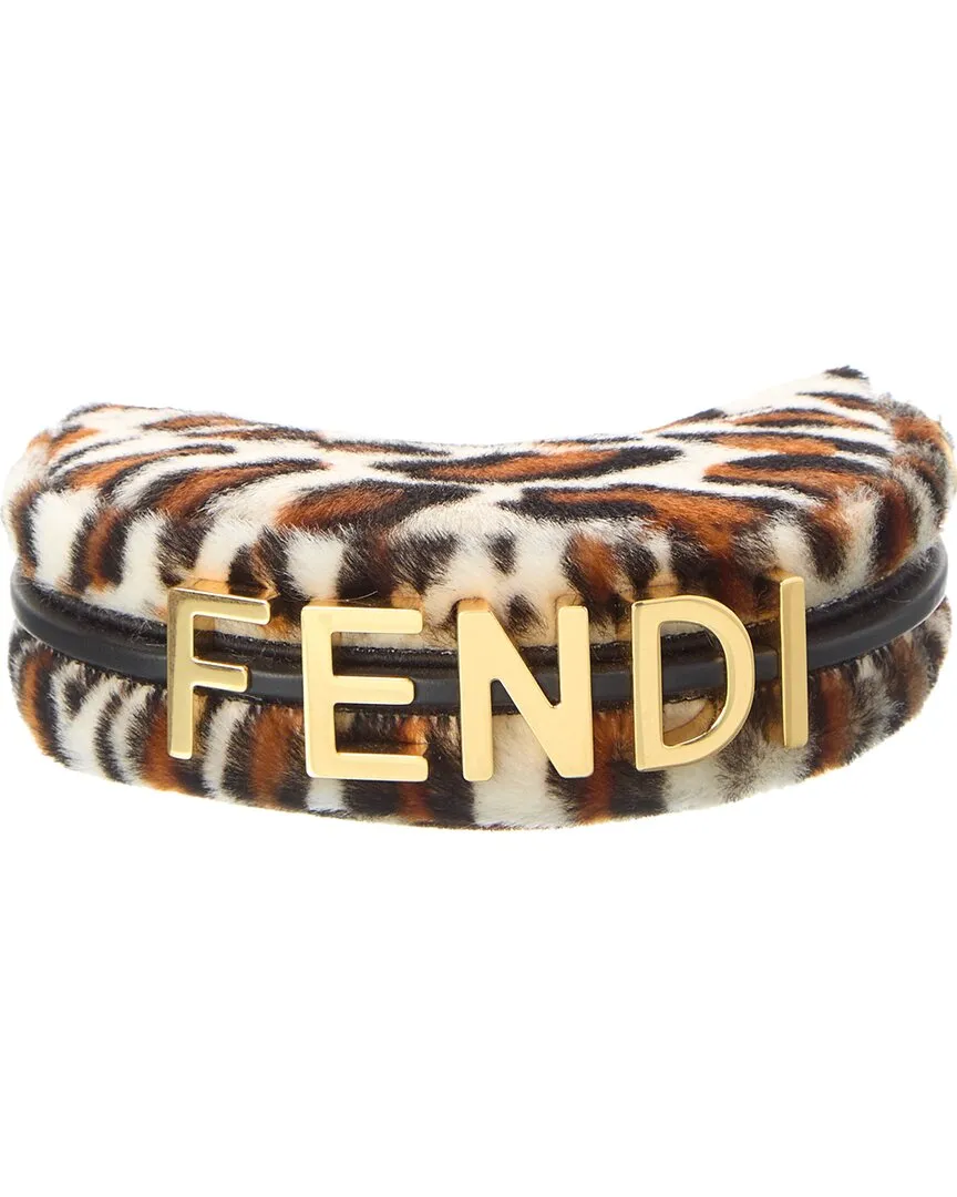 FENDI Fendigraphy Nano Haircalf & Leather Bag Charm