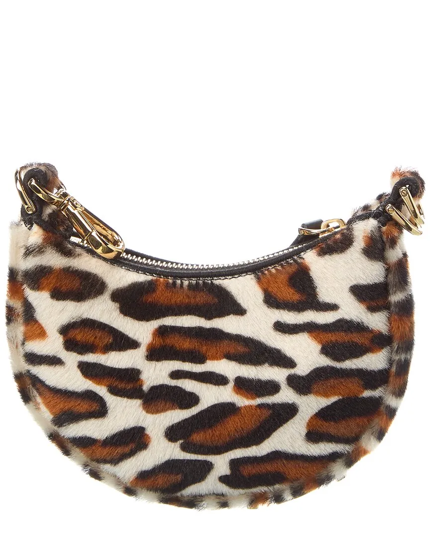 FENDI Fendigraphy Nano Haircalf & Leather Bag Charm