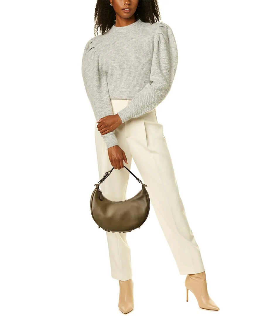 FENDI Fendigraphy Small Leather Hobo Bag