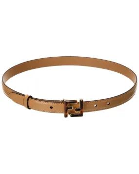 FENDI FF Logo Leather Belt