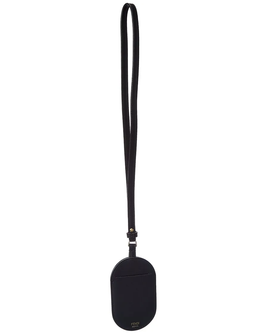 FENDI O'Lock Leather Name Badge