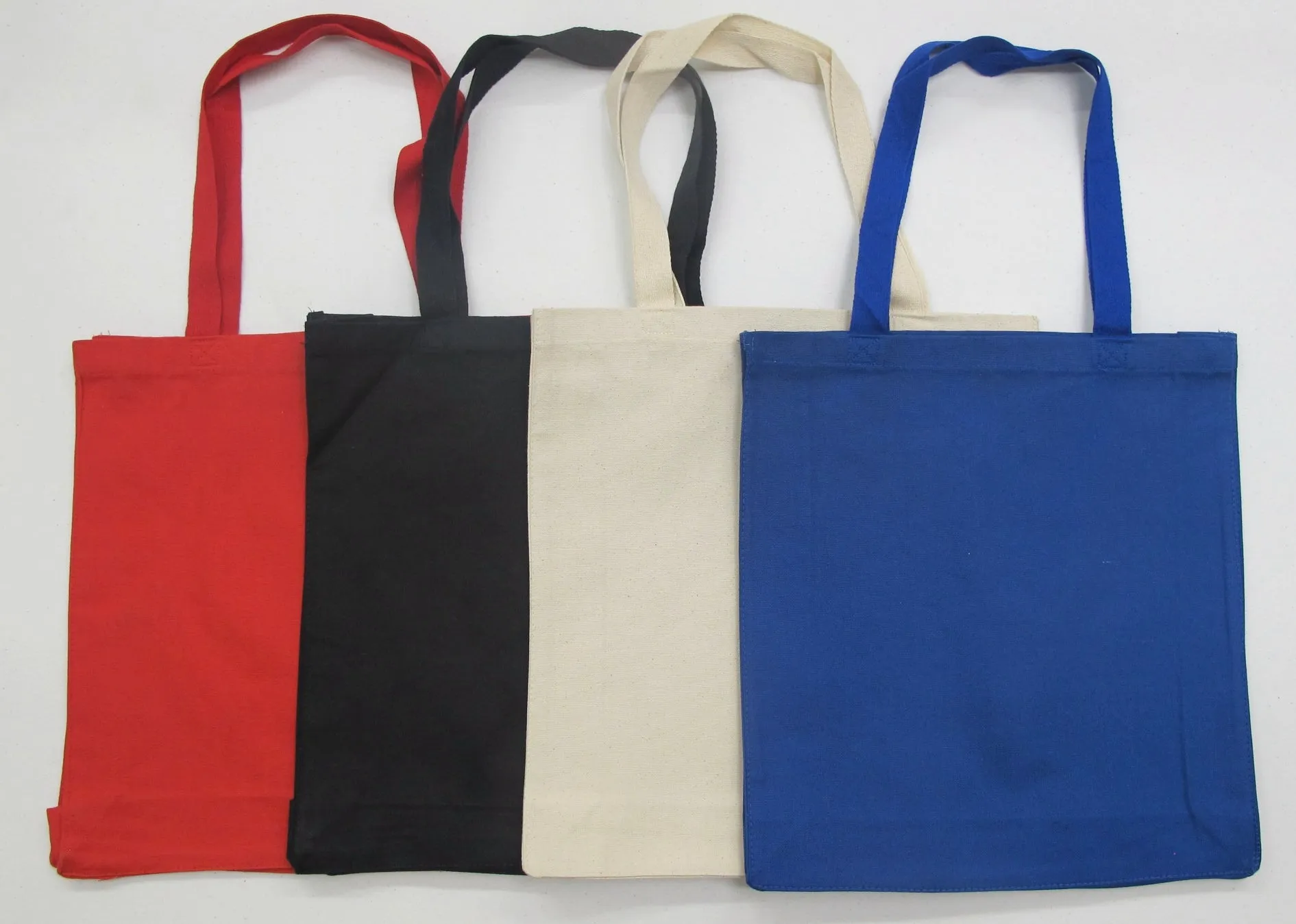 Heavy Canvas Tote Bags with Gusset, Medium Size