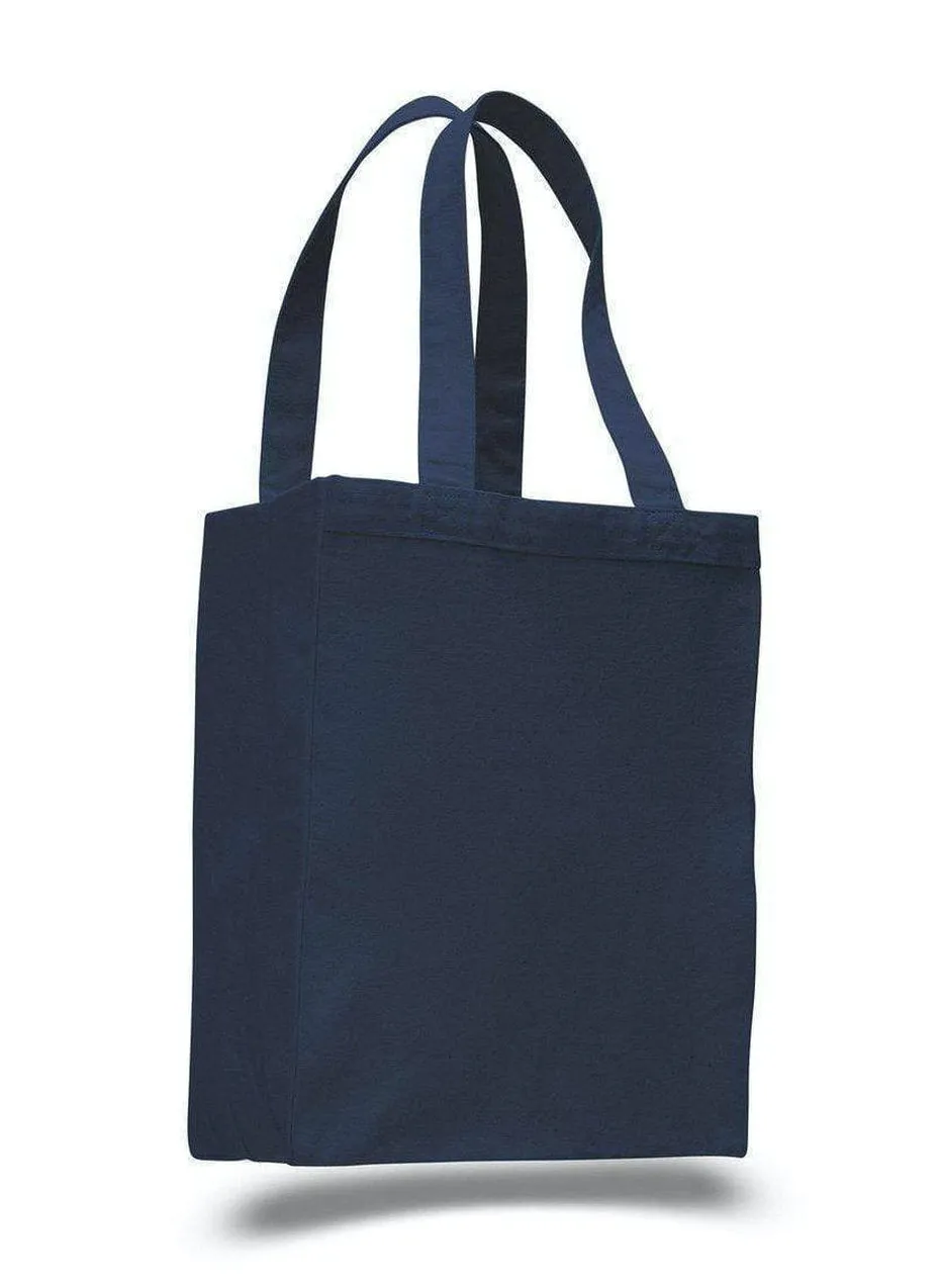 Heavy Canvas Tote Bags with Gusset, Medium Size