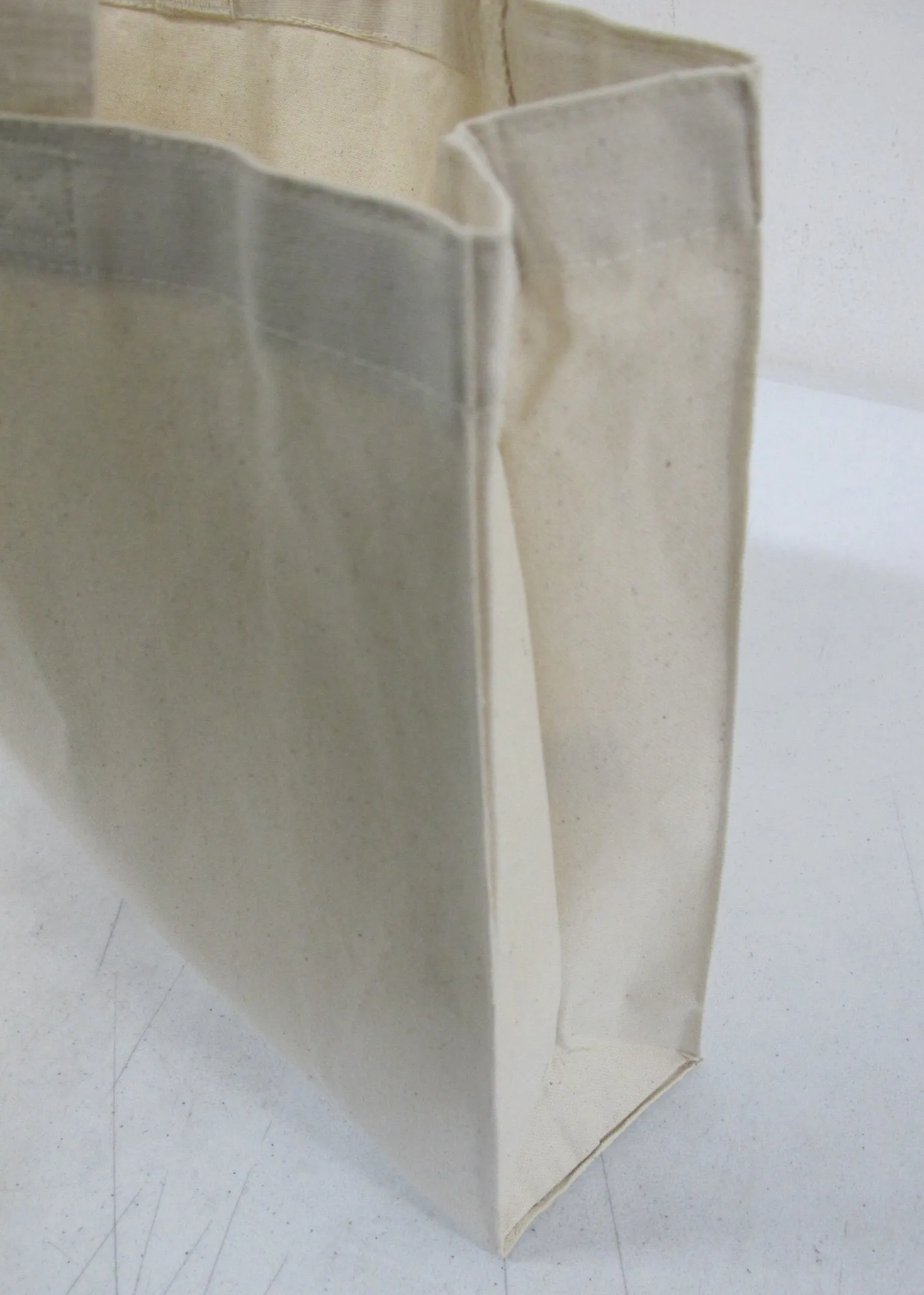 Heavy Canvas Tote Bags with Gusset, Medium Size