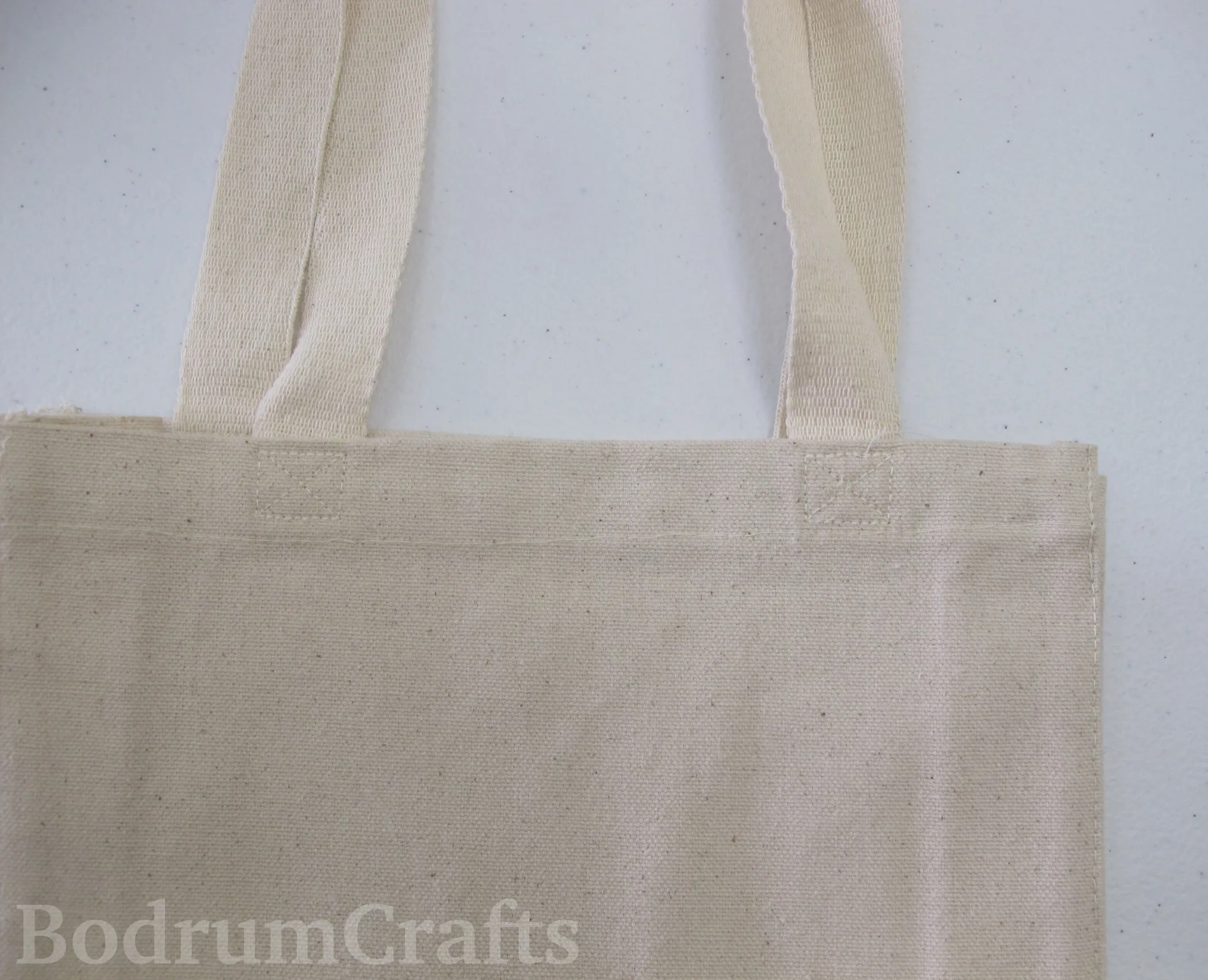 Heavy Canvas Tote Bags with Gusset, Small Size