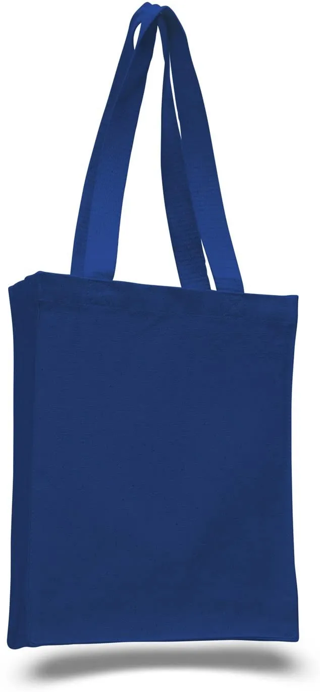 Heavy Canvas Tote Bags with Gusset, Small Size
