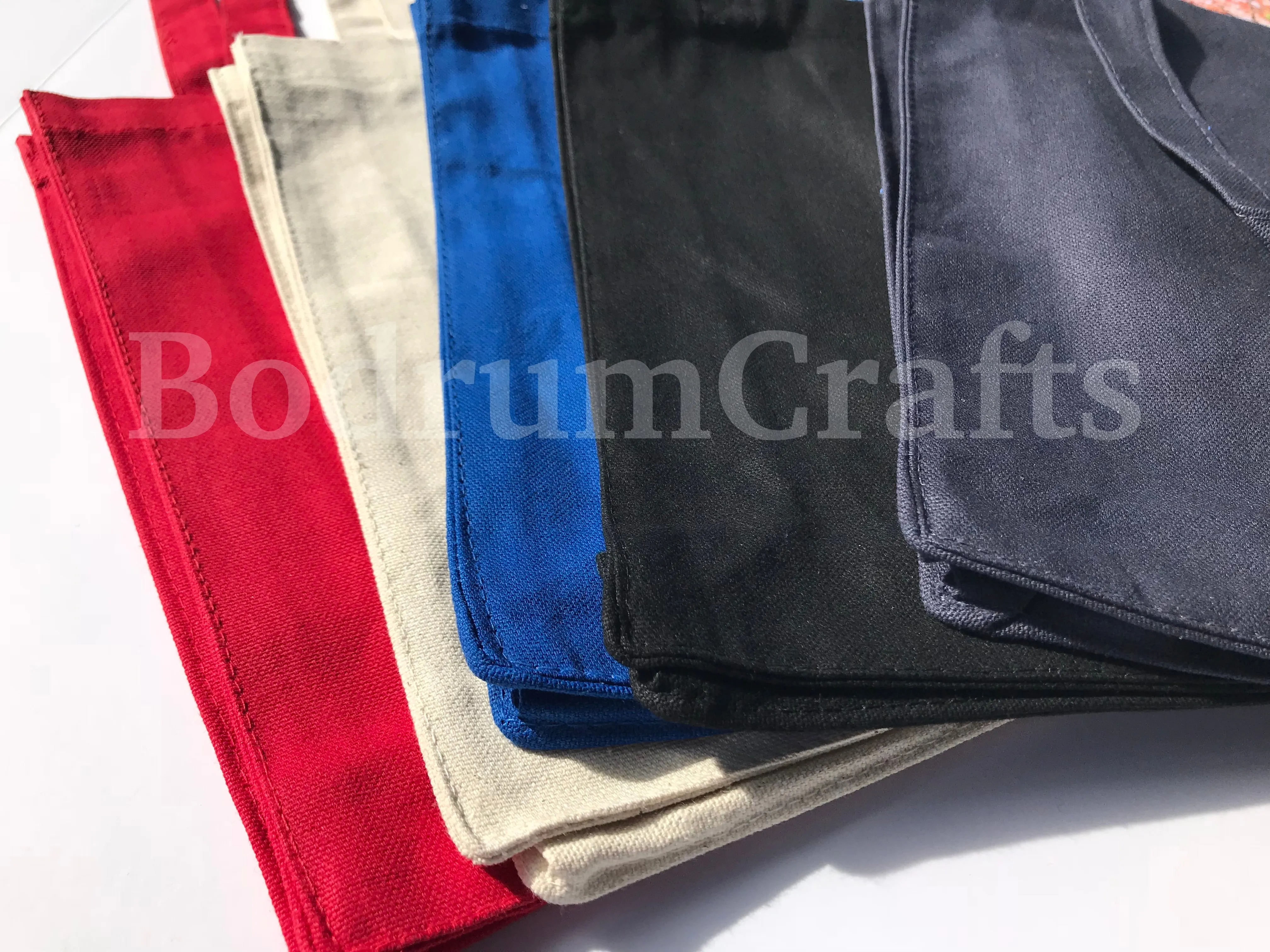 Heavy Canvas Tote Bags with Gusset, Small Size