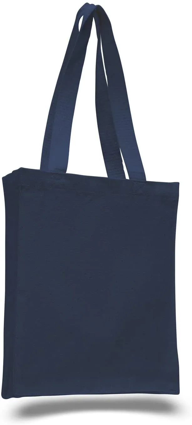 Heavy Canvas Tote Bags with Gusset, Small Size