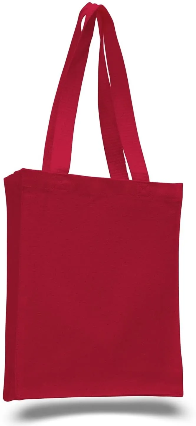 Heavy Canvas Tote Bags with Gusset, Small Size