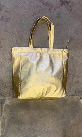Hoss Gold Metallic Tote