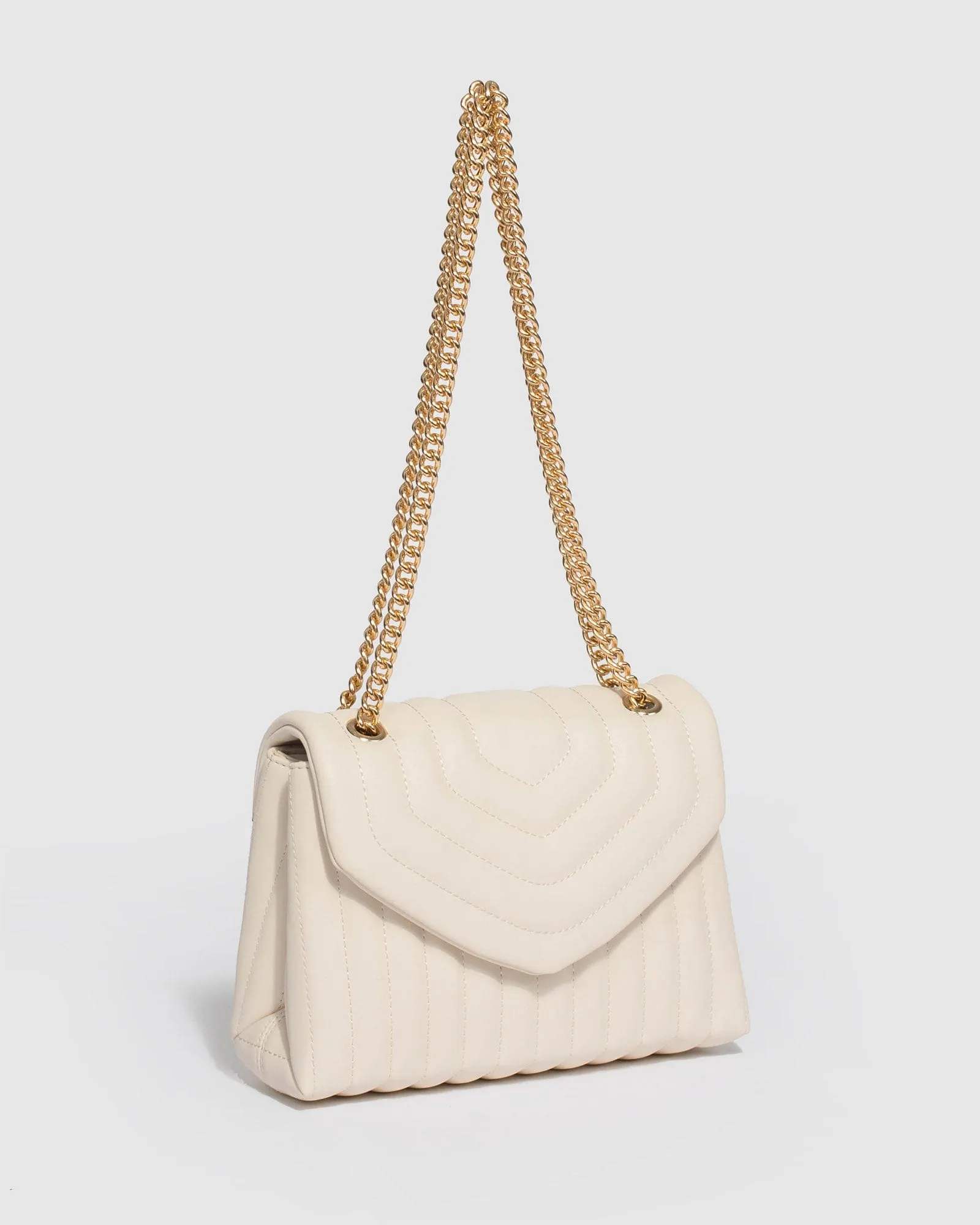 Ivory Malia Quilt Crossbody Bag