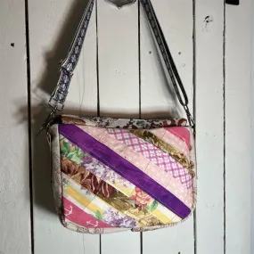Lidia’s Bags Women's Multicolor Patchwork Quilted Crossbody Bag Boho (C813)