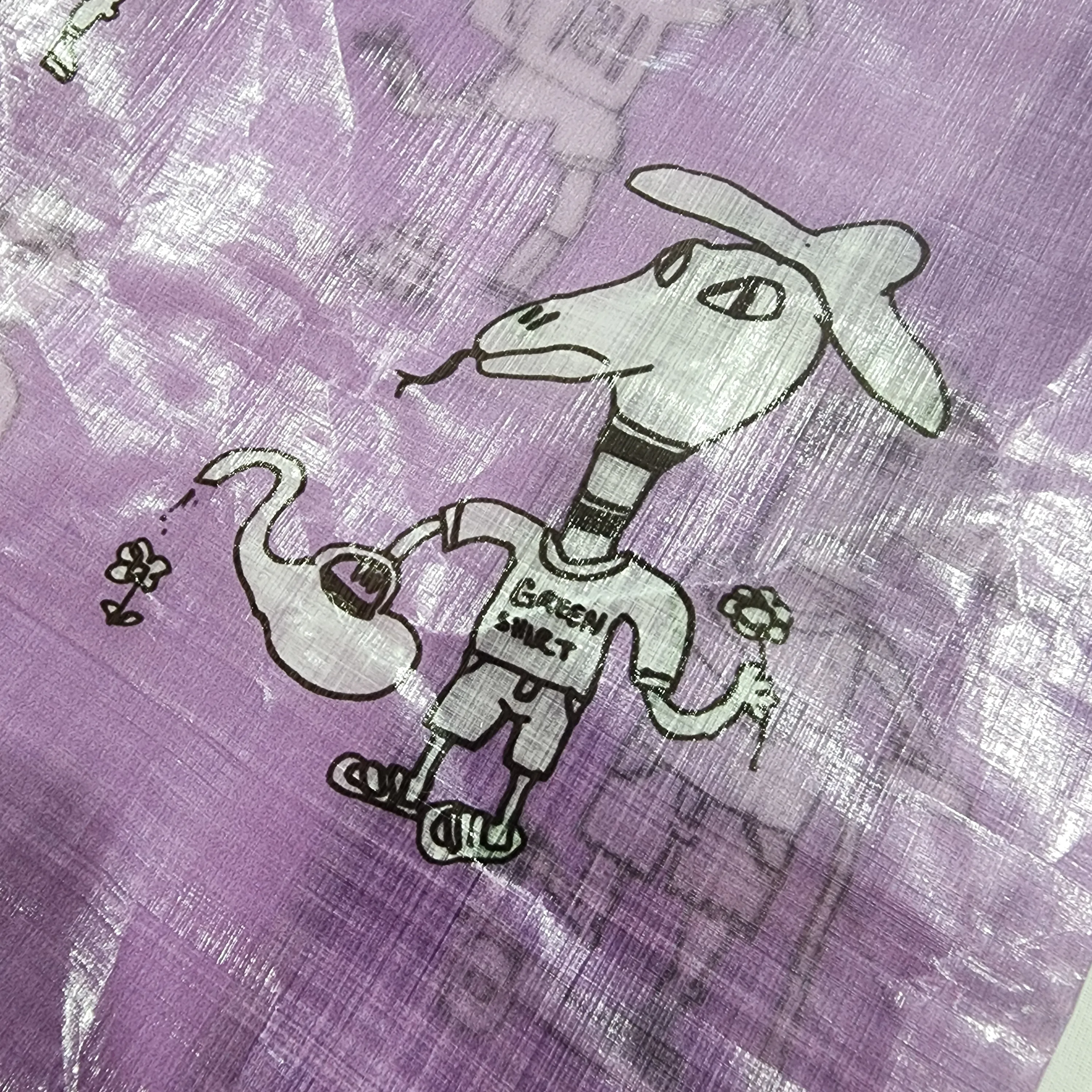 Medium Shopping Bag "Grape Bois" - by Caman Skelton
