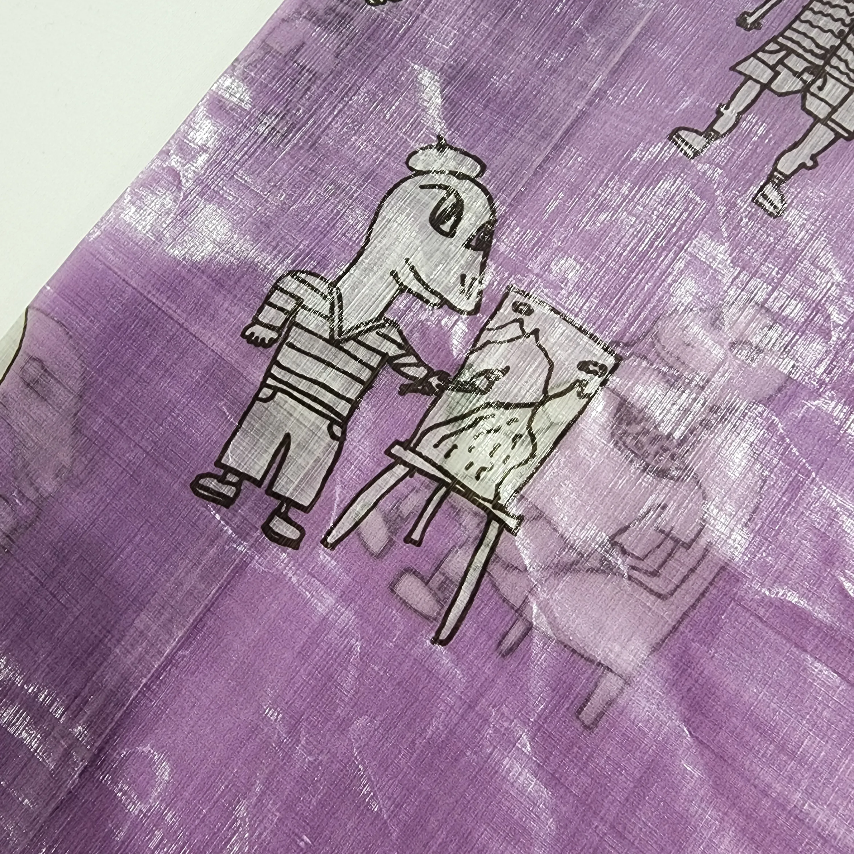 Medium Shopping Bag "Grape Bois" - by Caman Skelton
