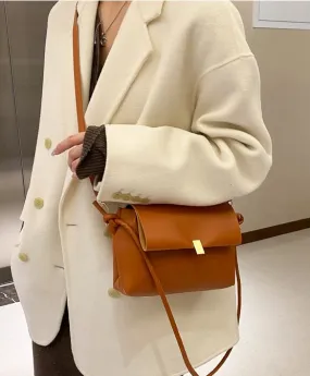 PB63 Orange/Brown Shoulder Bag