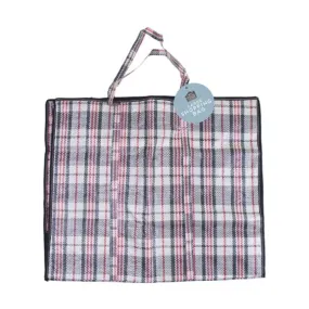 Shopping Bag Check Design Large
